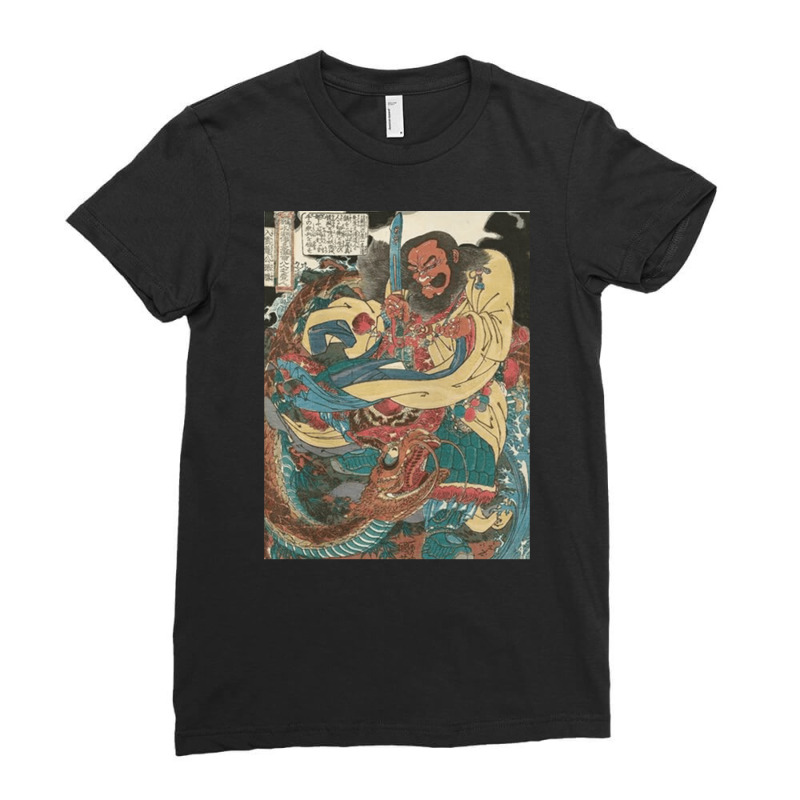 Water Margin, Gongsun Sheng, Kuniyoshi Utagawa, Water, Margin, Water M Ladies Fitted T-Shirt by cm-arts | Artistshot