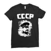 J Stalin Soviet Ussr History Moscow Red Army Russian Cccp T Shirt Ladies Fitted T-shirt | Artistshot