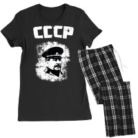 J Stalin Soviet Ussr History Moscow Red Army Russian Cccp T Shirt Women's Pajamas Set | Artistshot