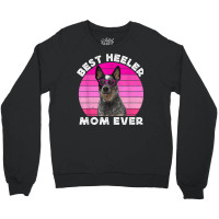 Blue Heeler Mom For Women Retro Blue Australian Cattle Dog Crewneck Sweatshirt | Artistshot