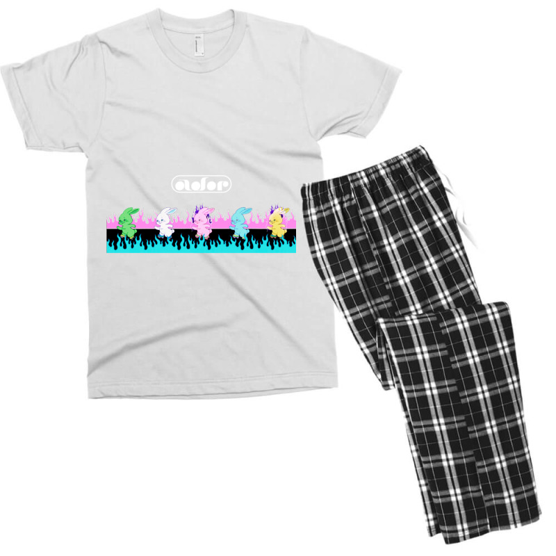 Newjeans Bunnies  Amp  Flames Men's T-shirt Pajama Set | Artistshot