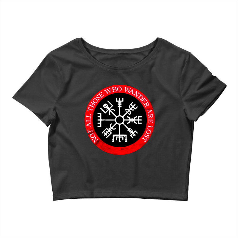 Viking Compass, Norse Mythology Vegvisir, Viking, Compass, The Viking  Crop Top by cm-arts | Artistshot