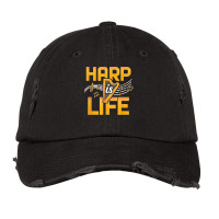 Harp Is Life Funny Harpist Classical Musician Harp Player T Shirt Vintage Cap | Artistshot