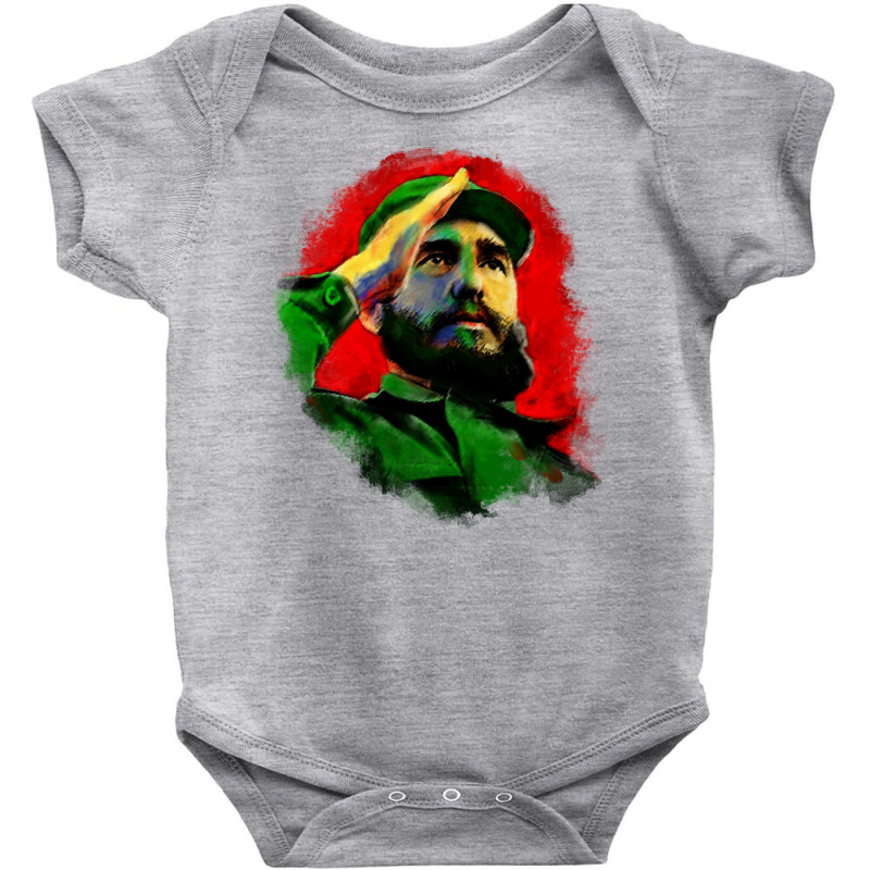 Fidel Castro Pullover Hoodie Baby Bodysuit by cm-arts | Artistshot