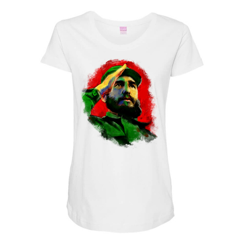 Fidel Castro Pullover Hoodie Maternity Scoop Neck T-shirt by cm-arts | Artistshot