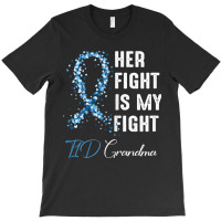 Womens Her Fight Is My Fight T1d Grandma Type 1 Diabetes Awareness T-shirt | Artistshot