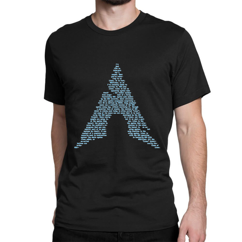 Arch Gnulinux Richard Stallman Interject Pasta Classic T-shirt by cm-arts | Artistshot