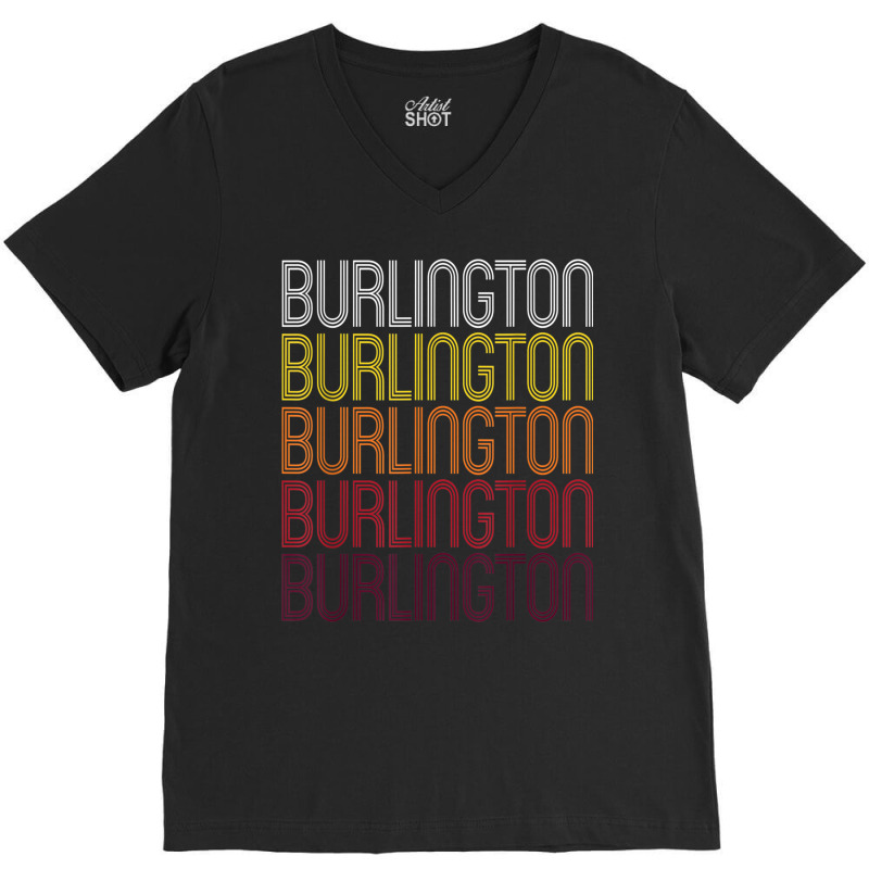 Burlington, Nc  Vintage Style North Carolina T Shirt V-neck Tee | Artistshot