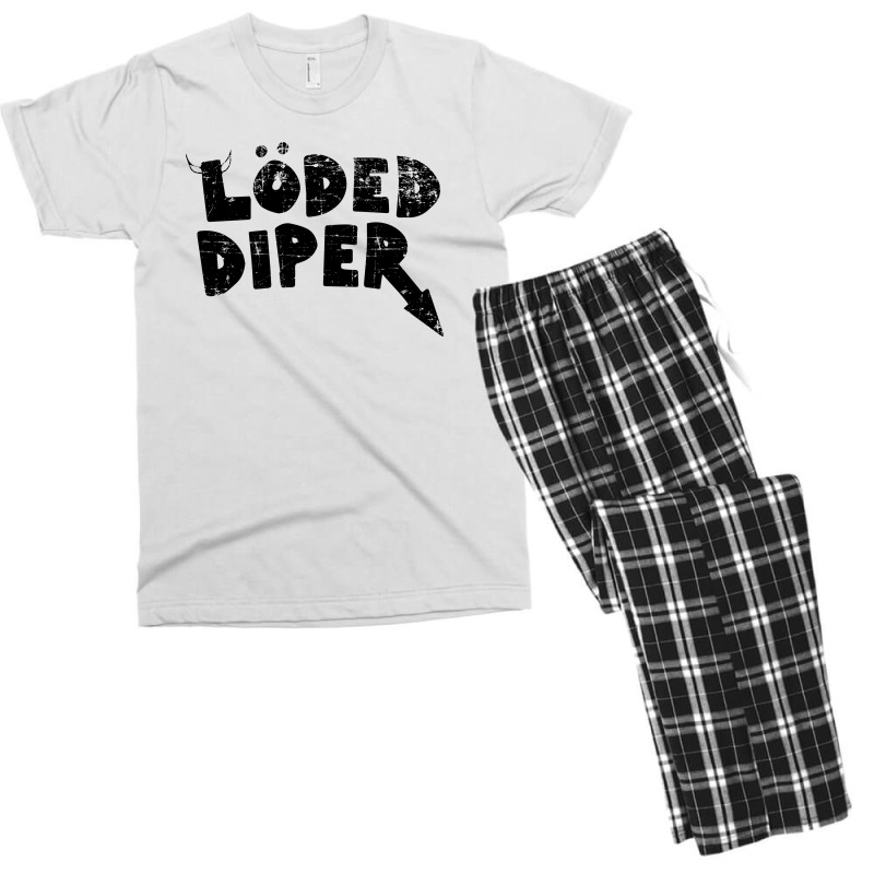 Loded Diper Vintage Men's T-shirt Pajama Set | Artistshot