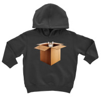 Funny Cat In A Big Cardboard Box For Cat Owners T Shirt Toddler Hoodie | Artistshot