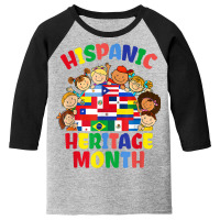 Hispanic Heritage Month Latin American Flag Kids Youth 3/4 Sleeve | Artistshot