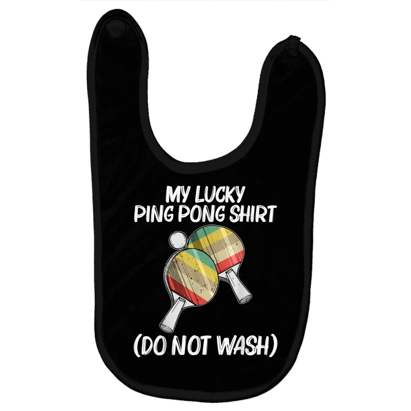 Funny Table Tennis For Men Women Ping Pong Ball Team Sport T Shirt Baby Bibs by cm-arts | Artistshot