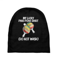 Funny Table Tennis For Men Women Ping Pong Ball Team Sport T Shirt Baby Beanies | Artistshot