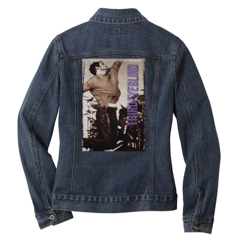 Third Eye, Blind Bonfire Tour, Third Eye Art, Third Eye Vinatge, Third Ladies Denim Jacket | Artistshot