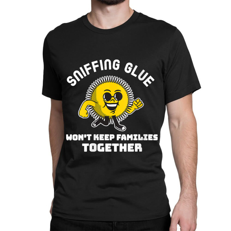 Womens Sniffing Glue Won't Keep Families Together Funny Engrish V Neck Classic T-shirt | Artistshot