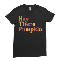 Hey There Pumpkin Autumn Fall Thanksgiving Holiday Season Ladies Fitted T-shirt | Artistshot