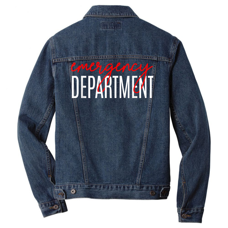 Emergency Department, Emergency Room Healthcare Nursing T Shirt Men Denim Jacket | Artistshot