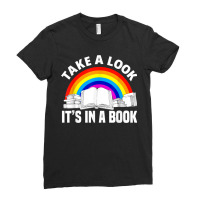 Cute Book Reader Rainbow Book Lover Love Reading Ladies Fitted T-shirt | Artistshot