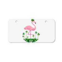 Flamingo Saint Patricks Day Gift Irish Clover Flamingo Lover Bicycle License Plate | Artistshot