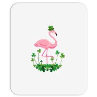 Flamingo Saint Patricks Day Gift Irish Clover Flamingo Lover Mousepad | Artistshot