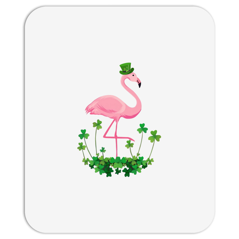 Flamingo Saint Patricks Day Gift Irish Clover Flamingo Lover Mousepad | Artistshot