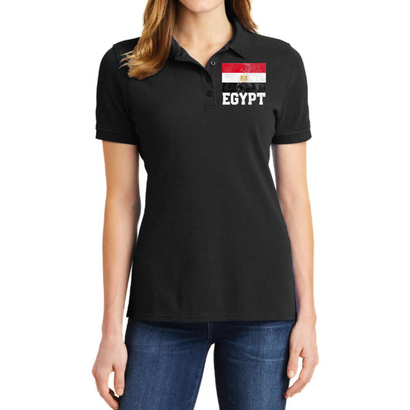 Egypt Egyptian Flag Family Pride Country Nation Men Women Premium Ladies Polo Shirt by MaryTMcgoffin | Artistshot