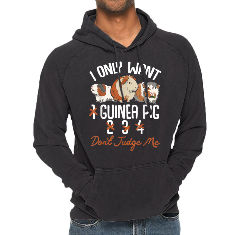 I Only Want 1 Maybe 2 Or 3 Or 4 Guinea Pigs Don't Judge Me Vintage Hoodie | Artistshot