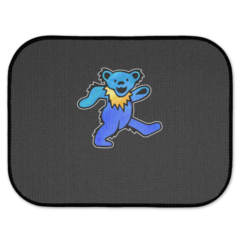 Blue Grateful Dancing Hippie Classic Rock Dead Bear Rear Car Mat | Artistshot