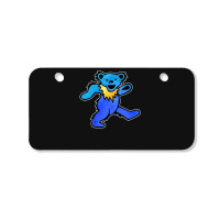 Blue Grateful Dancing Hippie Classic Rock Dead Bear Bicycle License Plate | Artistshot