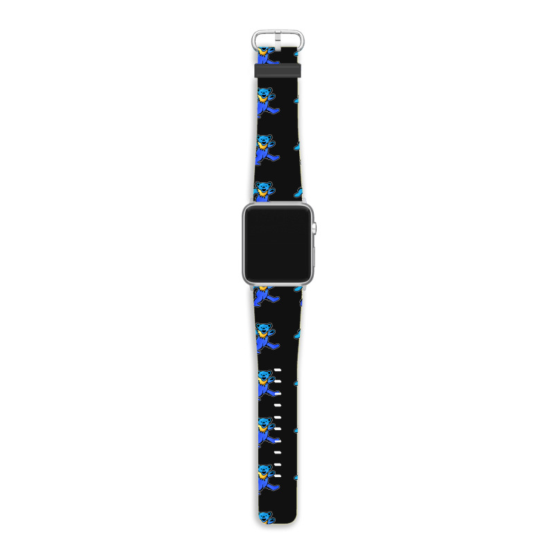 Blue Grateful Dancing Hippie Classic Rock Dead Bear Apple Watch Band | Artistshot