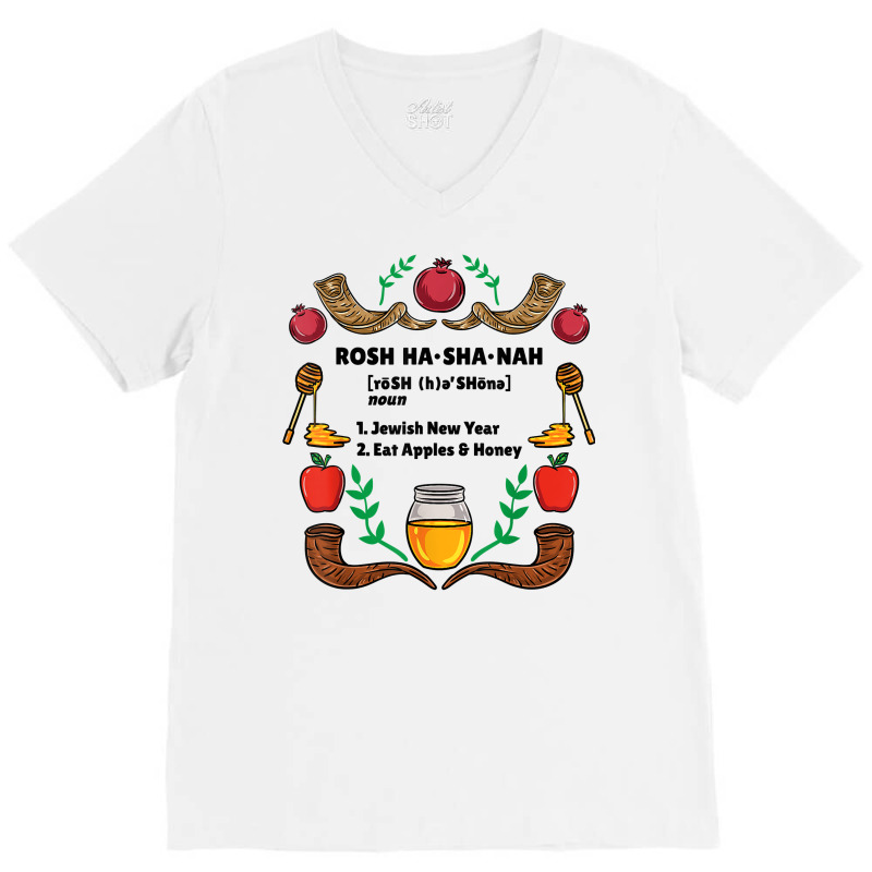 Rosh Hashanah Definition T Shirt V-neck Tee | Artistshot