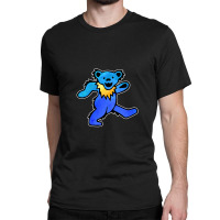 Blue Grateful Dancing Hippie Classic Rock Dead Bear Classic T-shirt | Artistshot