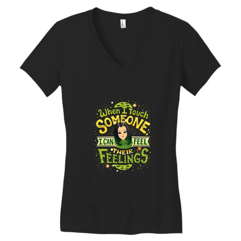 Empaths Feel Emotions Mantis Women's V-Neck T-Shirt by noranajas | Artistshot