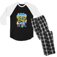 Everything Is Fine The Good Place Men's 3/4 Sleeve Pajama Set | Artistshot