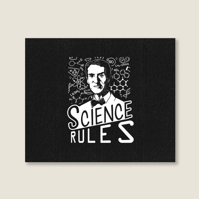 Bill Nye Science Rules, The Bill Nye Science Rules, Bill Nye Science R Landscape Canvas Print | Artistshot