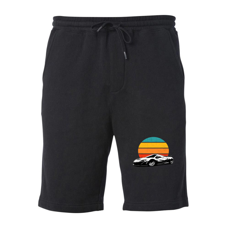 Sunset Supercar Products Fleece Short | Artistshot