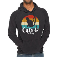 Cats And Sailing Vintage Hoodie | Artistshot