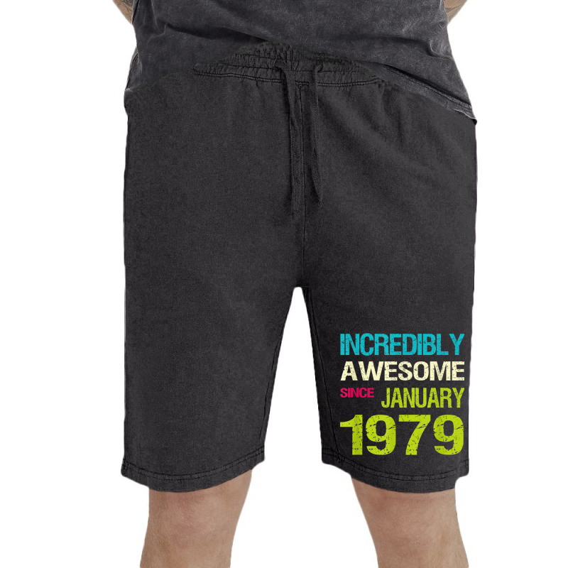 Incredible Awesome Since January 1970 Birthday Vintage Short by Shirts | Artistshot