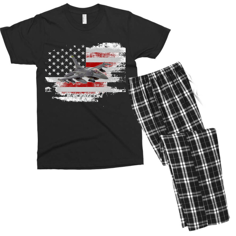 F 16 Fighting Falcon Viper Fighter Pilot Military Aviation Premium Men's T-shirt Pajama Set by MaryTMcgoffin | Artistshot