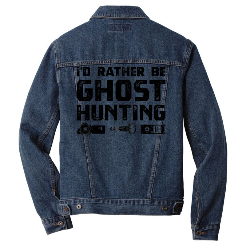 Funny Ghost Investigator  Paranormal Hunt Tee Apparel Men Denim Jacket by AuturoMedero | Artistshot