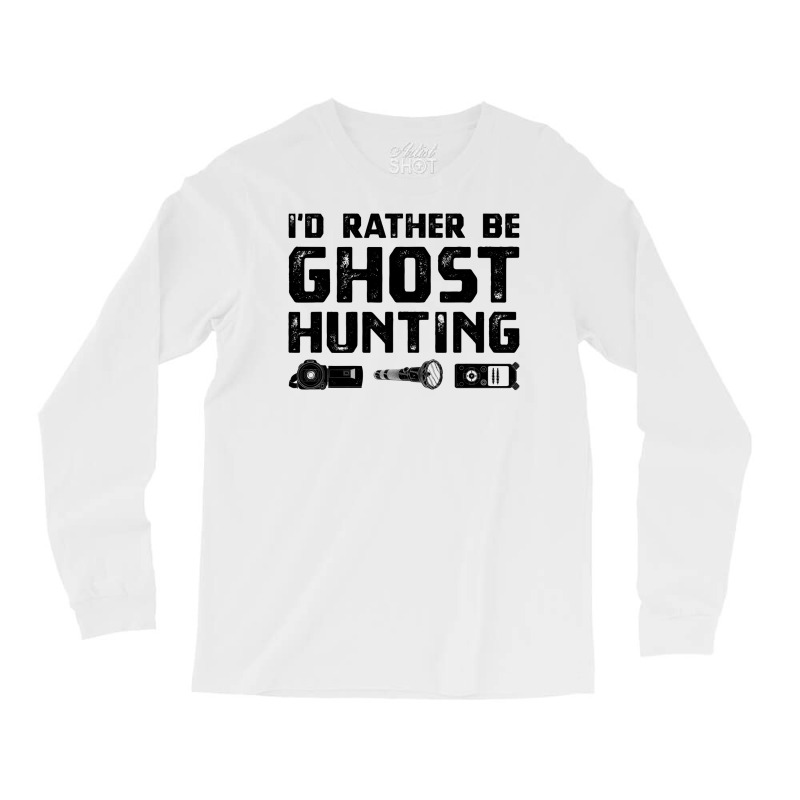 Funny Ghost Investigator  Paranormal Hunt Tee Apparel Long Sleeve Shirts by AuturoMedero | Artistshot