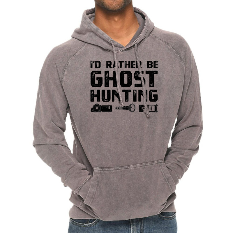 Funny Ghost Investigator  Paranormal Hunt Tee Apparel Vintage Hoodie by AuturoMedero | Artistshot