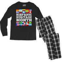 Hispanic Heritage Month Latin American Countries Flags Men's Long Sleeve Pajama Set | Artistshot