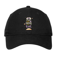 I Want To Live Lettering Adjustable Cap | Artistshot