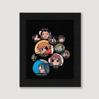 Scott Pilgrim Characters Graphic Portrait Canvas Print | Artistshot