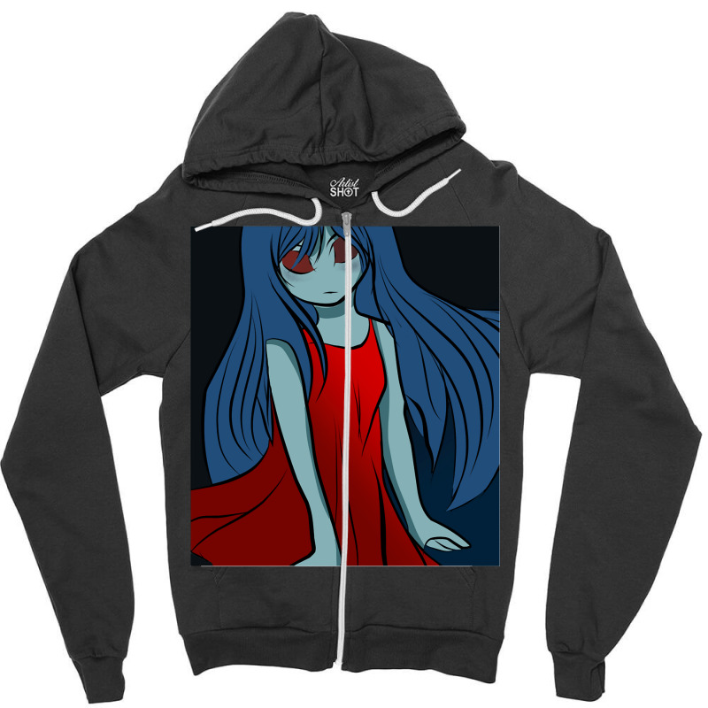 Cutie Ghost Girl Classic Zipper Hoodie | Artistshot