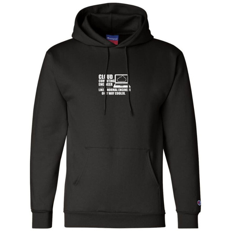 Cloud Computing Engineer Definition Retro Computer Tech Champion Hoodie | Artistshot