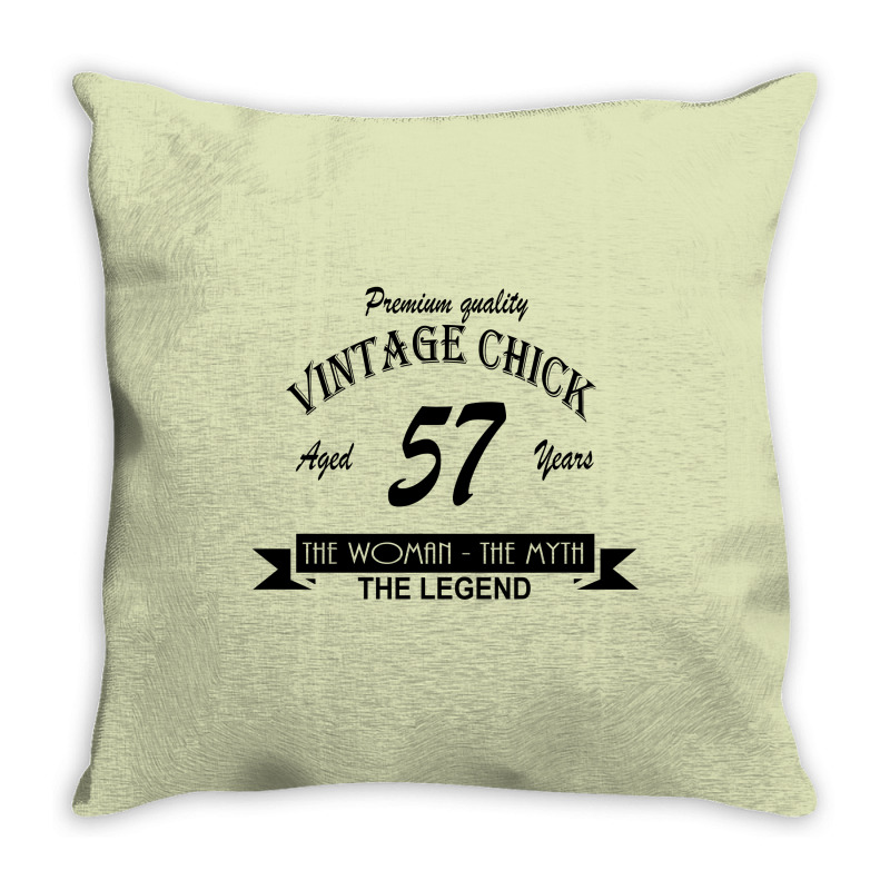 Wintage Chick 57 Throw Pillow | Artistshot