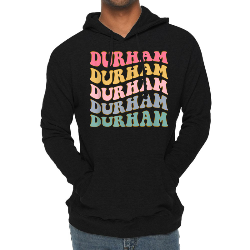 Durham North Carolina Durham Nc Retro Vintage Trendy 70s Lightweight Hoodie | Artistshot