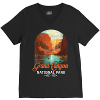 Grand Canyon Arizona Us National Park Funny Hiking Mountains V-neck Tee | Artistshot